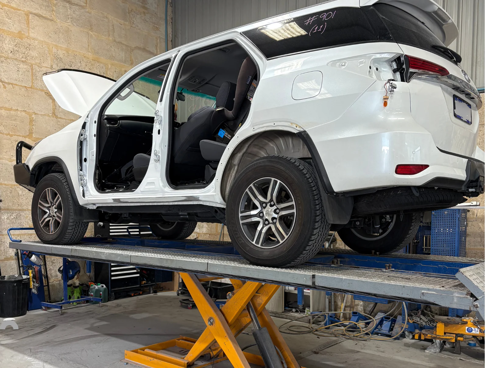 Chassis Straightening After Accident